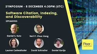 PeerJ Computer Science Software Citation, Indexing, and Discoverability Symposium