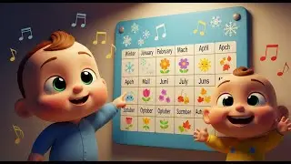 Learn the Months Song 👶📆 | Educational Nursery Rhyme