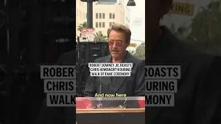 Robert Downey Jr. roasts Chris Hemsworth during Walk of Fame ceremony