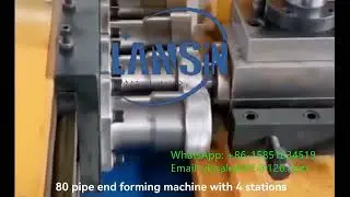 80 pipe end forming machine / tube pipe swaging machine / pipe end contracing machine /end reduction