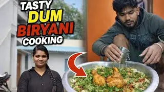 Tasty Dum biriyani cooking 🔪🙌 #cooking #viral #vlog #funny #comedy 