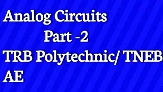 TRB POLYTECHNIC ElE / TNEB AE/ TNEB AE ECE exam preparation/ feedback topology. Analog circuits