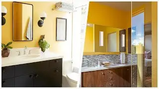 75 Beautiful Yellow Bathroom With Yellow Walls Design Ideas #82 🚿