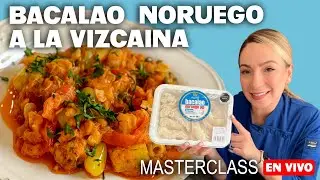 Cómo cocinar Bacalao Noruego a la Vizcaína paso a paso.