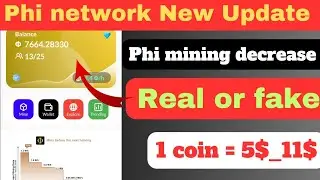PHI network New update today |phi coin price | phi Launching date