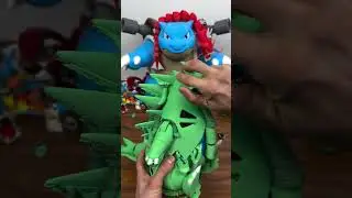 3D Printed Articulated Tyranitar #pokemon  #3dprinting #toys #3dprinting #bambulab #asmr