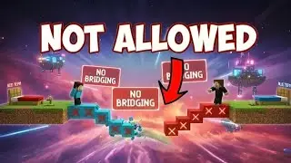No Bridging Challenge in Minecraft Bedwars!
