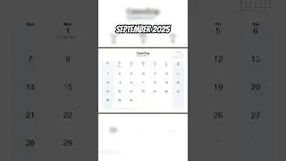 Calendar September 2025 #monthsoftheyear