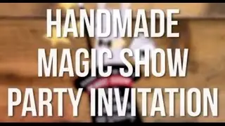 Magic Show Printable DIY Kids Party Invitations