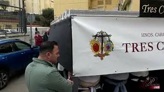 Ensayo de la cuadrilla de hermanos cargadores de la Hermandad de las Tres Caídas | 4K | 2026