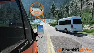 BeamNG Drive #57 - Xe Dịch Vụ 16 Chỗ v&agrave; Thử Th&aacute;ch Cứu Người Vượt Lũ