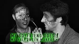 MY BOYFRIEND DOES MY HALLOWEEN MAKEUP ! - By Indy