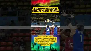 Mediyoku dah berusaha hindari block pilipina🔥 #volleyball #seagames2025