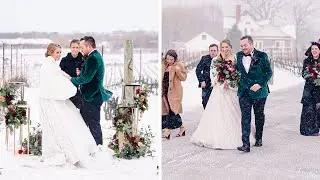 Getting Married in a Snow Storm ❄️ | Winter Wedding in Canada | Ravine Vineyard Estate Winery