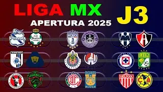 FECHAS, HORARIOS Y CANALES PARA LA JORNADA 3 DE LA LIGA MX APERTURA 2025