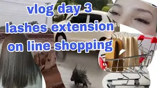 Vlog challenge day 3 || online shopping and Make Over Vlog 💅 | lashes extension @NAINAOFFICIAL-y2x 