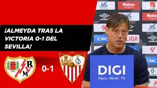 Rueda de prensa de Almeyda tras Rayo 0-1 Sevilla: cr&iacute;ticas, estilo y autocr&iacute;tica