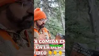 La tormenta nos atrap&oacute; en la monta&ntilde;a y solo ten&iacute;amos esto para comer #cazadores #extremo