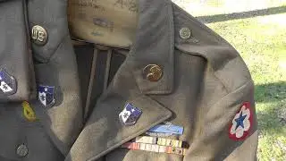 1942 WW2 Uniform from the 141st Infantry Regiment Lost Battalion w/Chicken