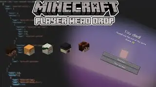 Minecraft Datapack | Player Head Drops [1.14+, 1.21+]