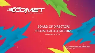 11 24 2025 BoD Special Called Meeting YouTube