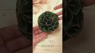 DIY Unique Paper Christmas Ornament | Easy Paper Craft Tutorial #papercraft