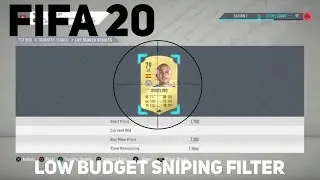 Fifa 20 LOW BUDGET SNIPING FILTER