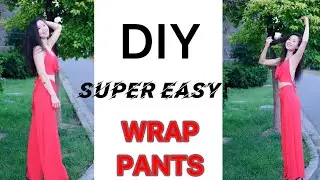 DIY: Super EASY Summer Wrap Pants! | Without pattern | Beginners & Greenhand | LOYOFO DIY