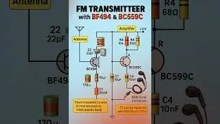 📻 DIY FM Transmitter with BF494 & BC559C | Simple Electronics Project