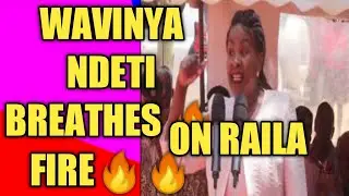 🔥🔥🔥WAVINYA NDETI DARES RAILA ODINGA NOT TO STEP AT MACHAKOS COUNTY WITHOUT ENDORSING KALONZO.