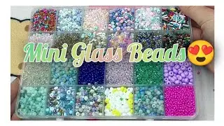 Omg😱50 Mini Glass beads lucky game😍 #luckybeads #luckygame #charmaccessories 
