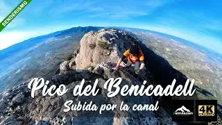 Subida al pico del Benicadell por la canal desde Beniarrés