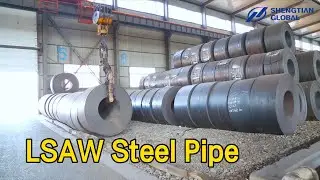 ASTM A252 LSAW Steel Pipe High Strength Thick Wall For Gas Pipelines