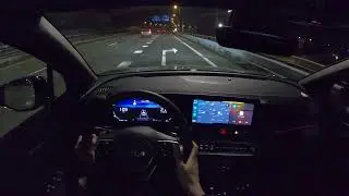 2022 Kia Sportage HEV GT Line 4K NIGHT DRIVE POV ASMR