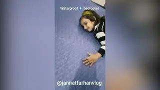We Ordered waterproof bed cover💧 #online #shopping #bedsheets #clothing #brand #vlog #try #order #fy