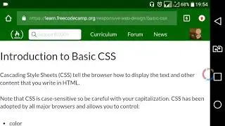 Introduction to Basic CSS