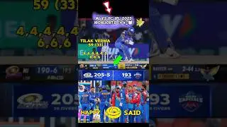 mi vs dc highlights 2025 🔥👿 #ipl2025 #mivsdc #cricket #shorts