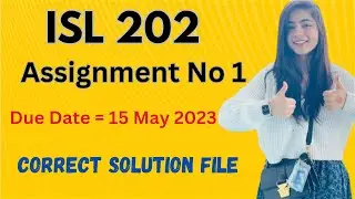 ISL 202 Assignment 1 Solution |Spring 2023 ISL 202 Assignment 1 Solution 2023|