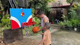 DIY Adjustable basketball hoop