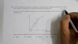 2019 CAIE AS & A level May June Physics Paper 13 Q. No. 20 (9702/13/M/J/19) by Sajit C Shakya