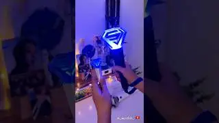 ✨ Super Junior Subong SE 💙 The glow makes the logo SJ pop so nicely #SuperJunior #LightStick