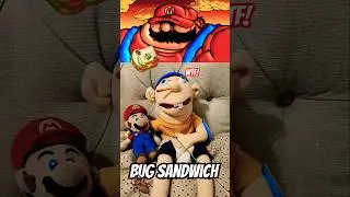 Jeffy Watches Fat Mario's Bug Sandwich🤢🍔