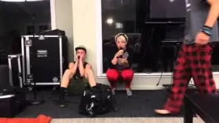 White girl rapping
