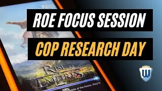 Rise of Empires | HOW TO PREP FOR RESEARCH DAY | BrotherW Gaming LIVE ROE Gameplay