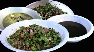 Cooking Delicious Cow Lap Recipes for lunch _ Hmong daily life
