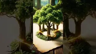 The Magical Brush &ndash; Forest  - Watch Shapes Emerge from a Circle! #aiart #magic #asmr