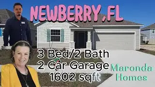Property Tour/Maronda Homes/ Newberry, Fl/New Construction/3Bed 2Bath 1,602 sq ft/Semi Custom