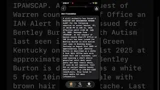 (INSANELY RARE) Missing and Endangered Persons Alert | EAS #330