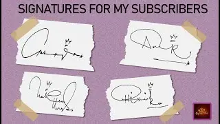 How to draw Signature | Signatures Compilation for my Top Fans - Part 4 | Beautiful Signatures