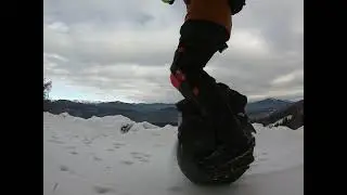 EUC Snow Fun with INMOTION V11 standard tire